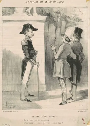 Le jardin des Tuileries, by Honoré Daumier