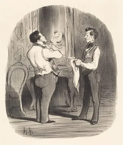 Le Jour ou il s'agit de faire une conquête, by Honoré Daumier