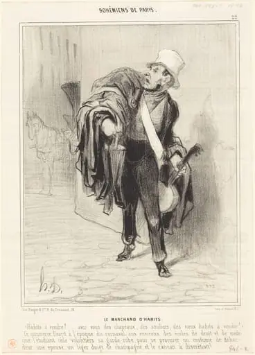 Le Marchand d'habits, by Honoré Daumier