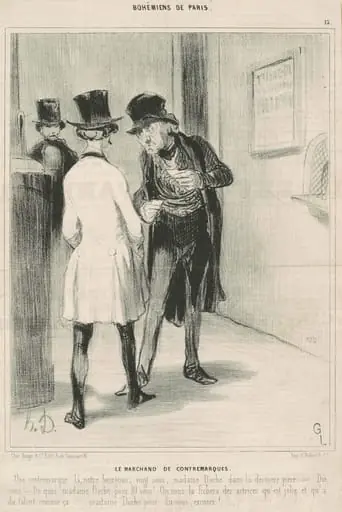 Le marchand de contremarques, by Honoré Daumier