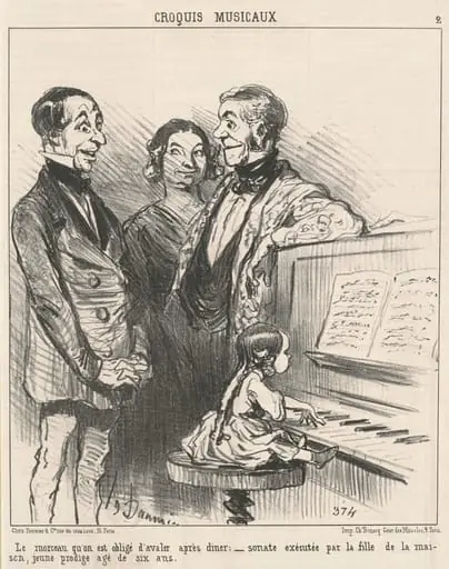 Le morceau qu'on obligé d'avalier ..., by Honoré Daumier