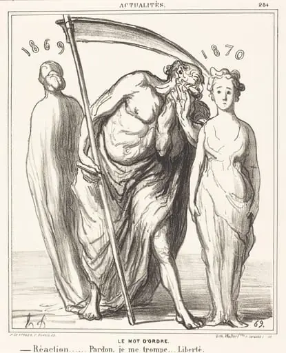 Le Mot d'ordre: Réaction... Pardon... Liberté, by Honoré Daumier