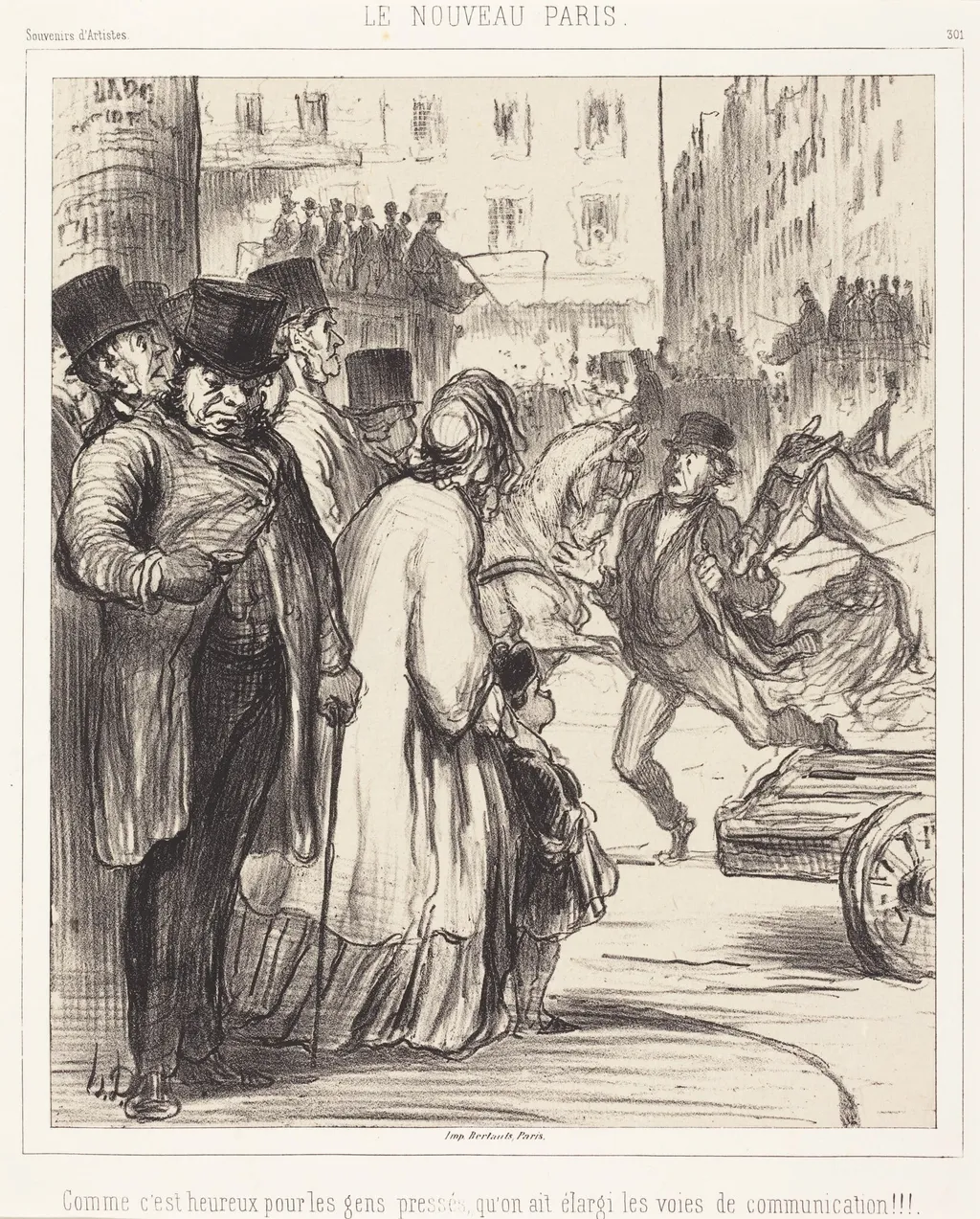 Le Nouveau Paris, by Honoré Daumier, ink, 1862