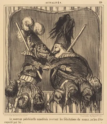 Le Nouveau polichinelle napolitain, by Honoré Daumier