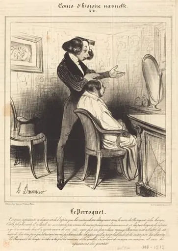 Le Perroquet, by Honoré Daumier