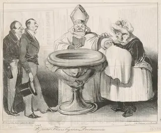 Le Petit Thiers, Baptisé Doctrinaire, by Honoré Daumier