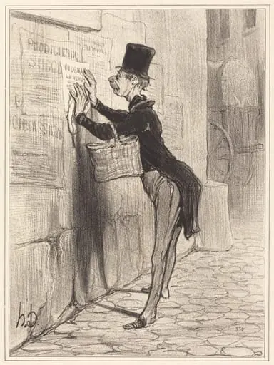 Le Placeur, by Honoré Daumier