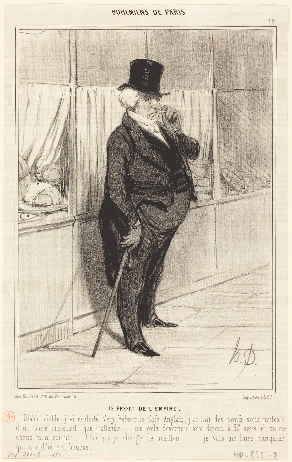 Le Préfet de l'Empire, by Honoré Daumier, ink, 1841