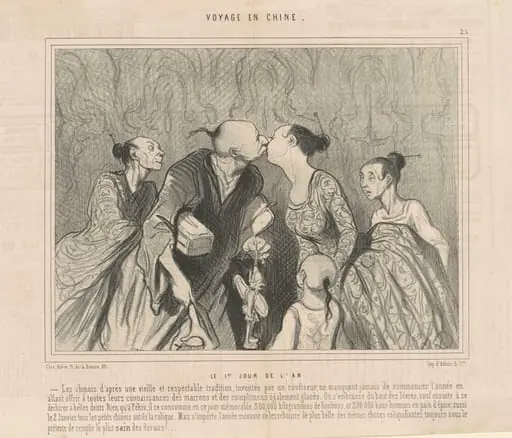 Le premier jour de l'an, by Honoré Daumier