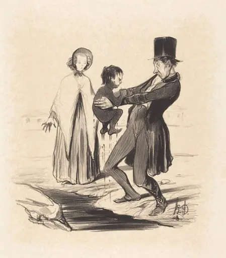 Le Puits de Grenelle, by Honoré Daumier