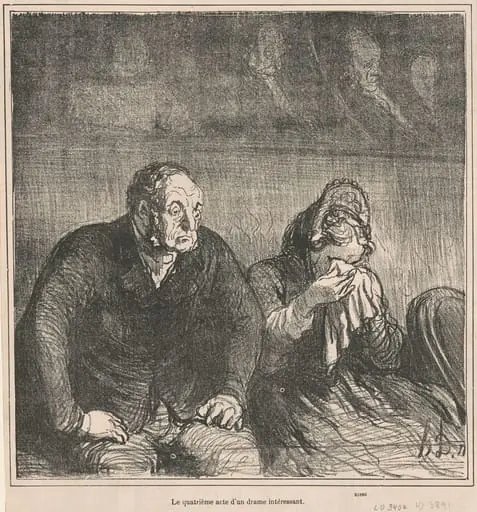 Le quatrième acte d'un drame intéressant, by Honoré Daumier