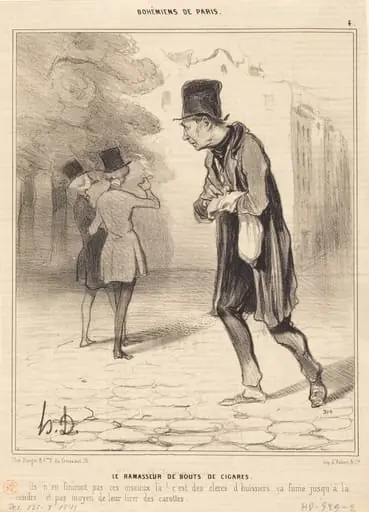 Le Ramasseur de bouts de cigares, by Honoré Daumier