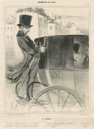 Le recors, by Honoré Daumier