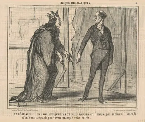 Le régisseur, by Honoré Daumier