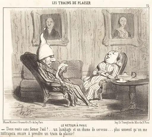 Le Retour a Paris, by Honoré Daumier