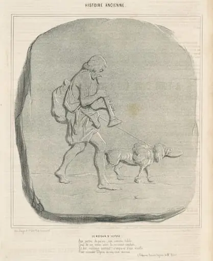 Le retour d'Ulysse, by Honoré Daumier