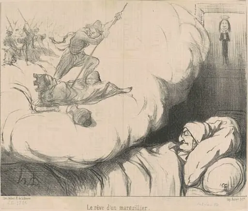 Le rêve d'un marguillier, by Honoré Daumier