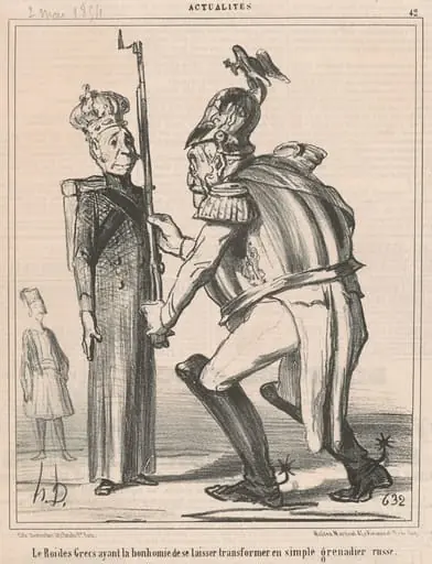 Le roi des grecs ..., by Honoré Daumier