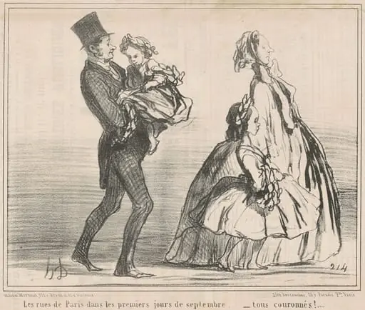 Le rues de Paris dans les premiers jours de Septembre ..., by Honoré Daumier