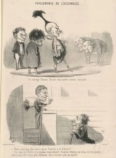 Le sauvage bineau faisant son entrée, by Honoré Daumier