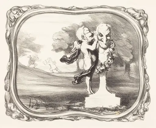 Le Secret confié au dieu faune, by Honoré Daumier