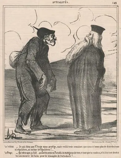 Le soldat...Je sais..., by Honoré Daumier