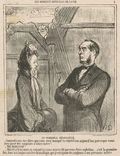 Le terrible régisseur, by Honoré Daumier
