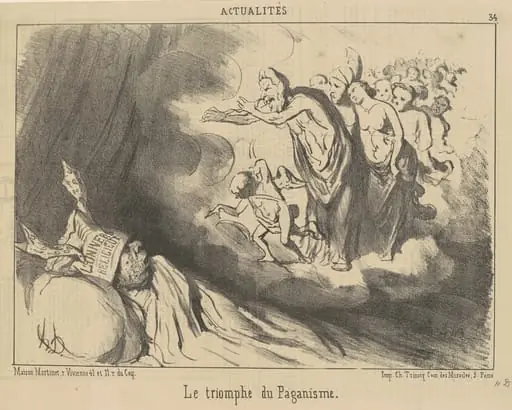 Le triomphe du paganisme, by Honoré Daumier
