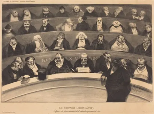 Le Ventre Législatif (The Legislative Belly), by Honoré Daumier