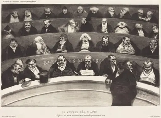 Le Ventre Législatif (The Legislative Belly), by Honoré Daumier