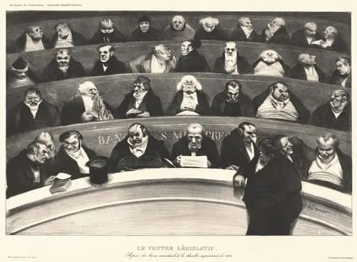 Le Ventre Législatif (The Legislative Belly), by Honoré Daumier