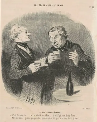 Le vin de propriétaire, by Honoré Daumier