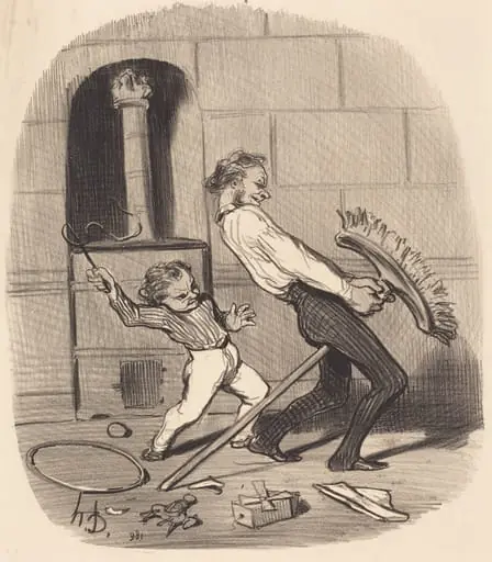 Leçon d'équitation, haute école, by Honoré Daumier