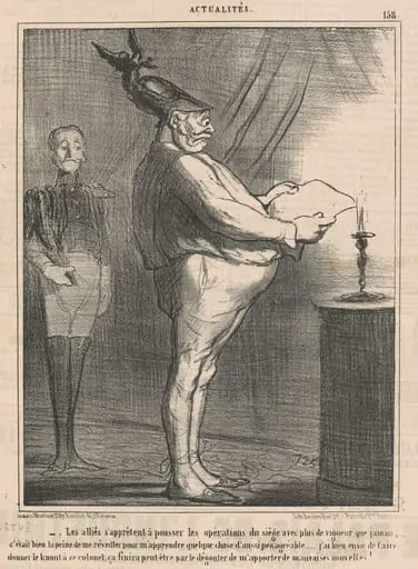 Les alliés s'appretent a pousser les opérations ..., by Honoré Daumier