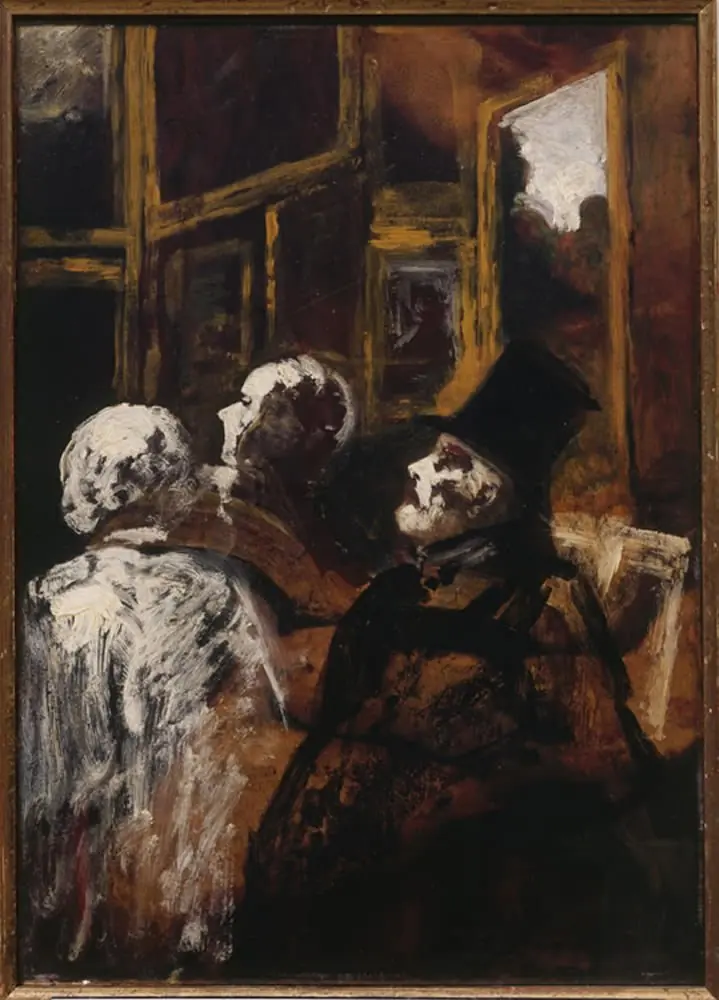 Les Amateurs de Tableaux, by Honoré Daumier