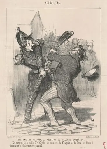Les amis de la paix ..., by Honoré Daumier