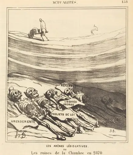 Les arènes législatives, by Honoré Daumier