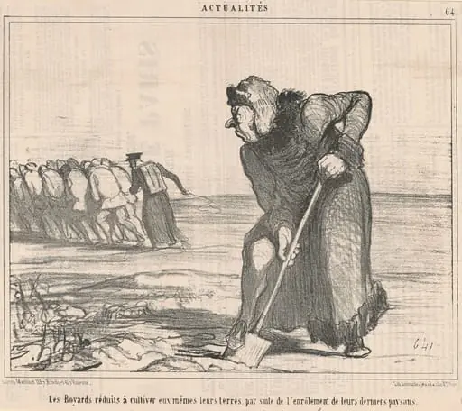 Les boyards réduits a cultiver ..., by Honoré Daumier