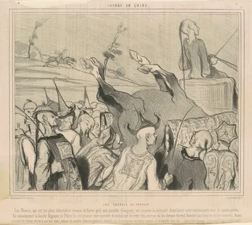 Les courses de chevaux, by Honoré Daumier