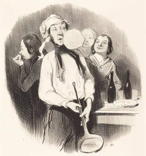 Les Crêpes, by Honoré Daumier