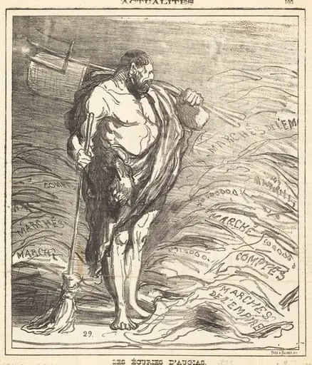 Les écuries d'Augias, by Honoré Daumier
