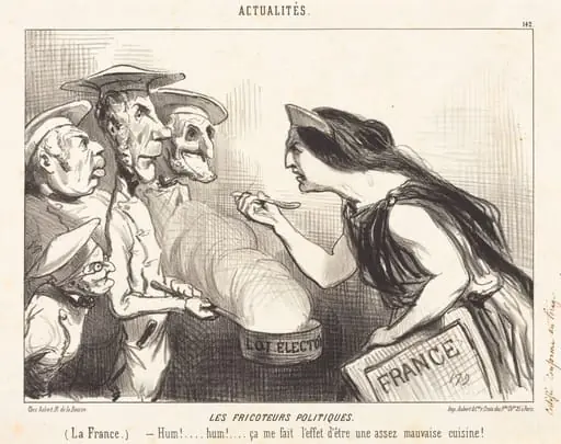 Les Fricoteurs politiques, by Honoré Daumier