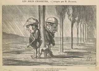 Les Jolis Chasseurs, by Honoré Daumier, 1864