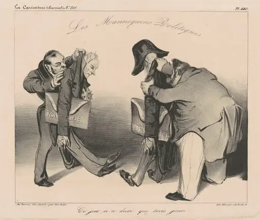 Les Mannequins Politiques, by Honoré Daumier