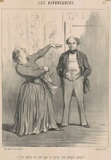 Les maris ne sont pas ce qu'un vain peuple pense!, by Honoré Daumier