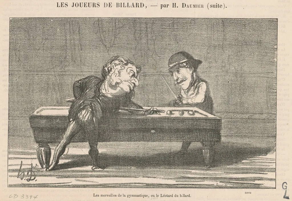 Les merveilles de la gymnastique ..., by Honoré Daumier, ink, 1865