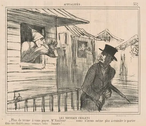 Les nouveaux chalets, by Honoré Daumier