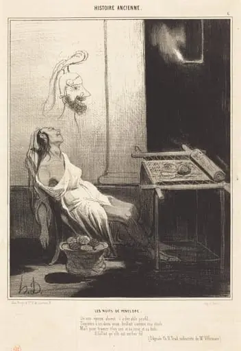 Les Nuits de Pénélope, by Honoré Daumier