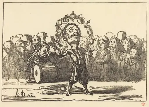 Les saltimbanques, by Honoré Daumier