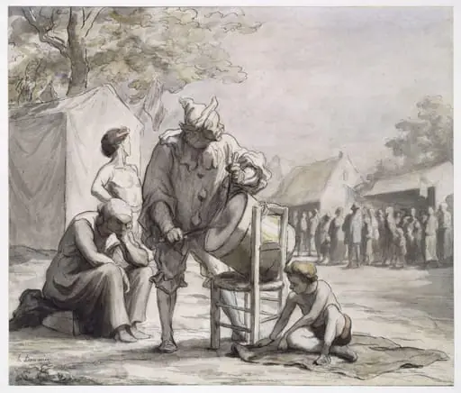 Les Saltimbanques, by Honoré Daumier